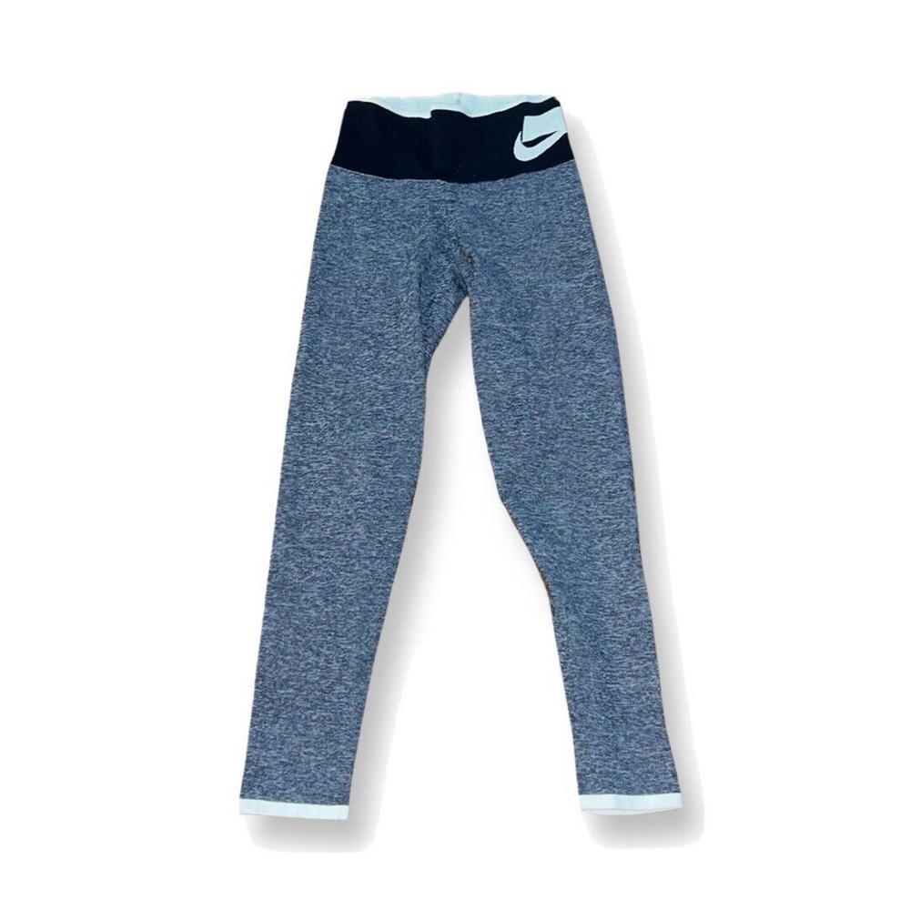 Nike Womens Tech Knit 7/8 High Rise Leggings SmallHeather Blue leggings